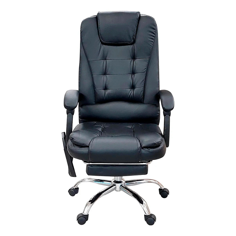 (Promoción de cumpleaños 🔥) Silla De Oficina Masajeador Presidencial Stephan - Desillas Color Negro