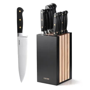 (Promoción de cumpleaños 🔥) Juego de Cuchillos 11 Piezas con Hoja de Acero Inoxidable en Bloque Negro